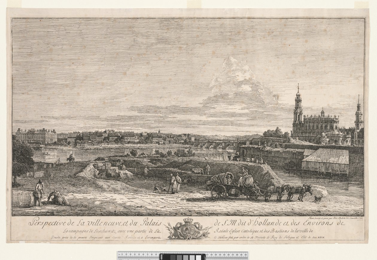 Ansicht von Dresden von Bernardo Bellotto