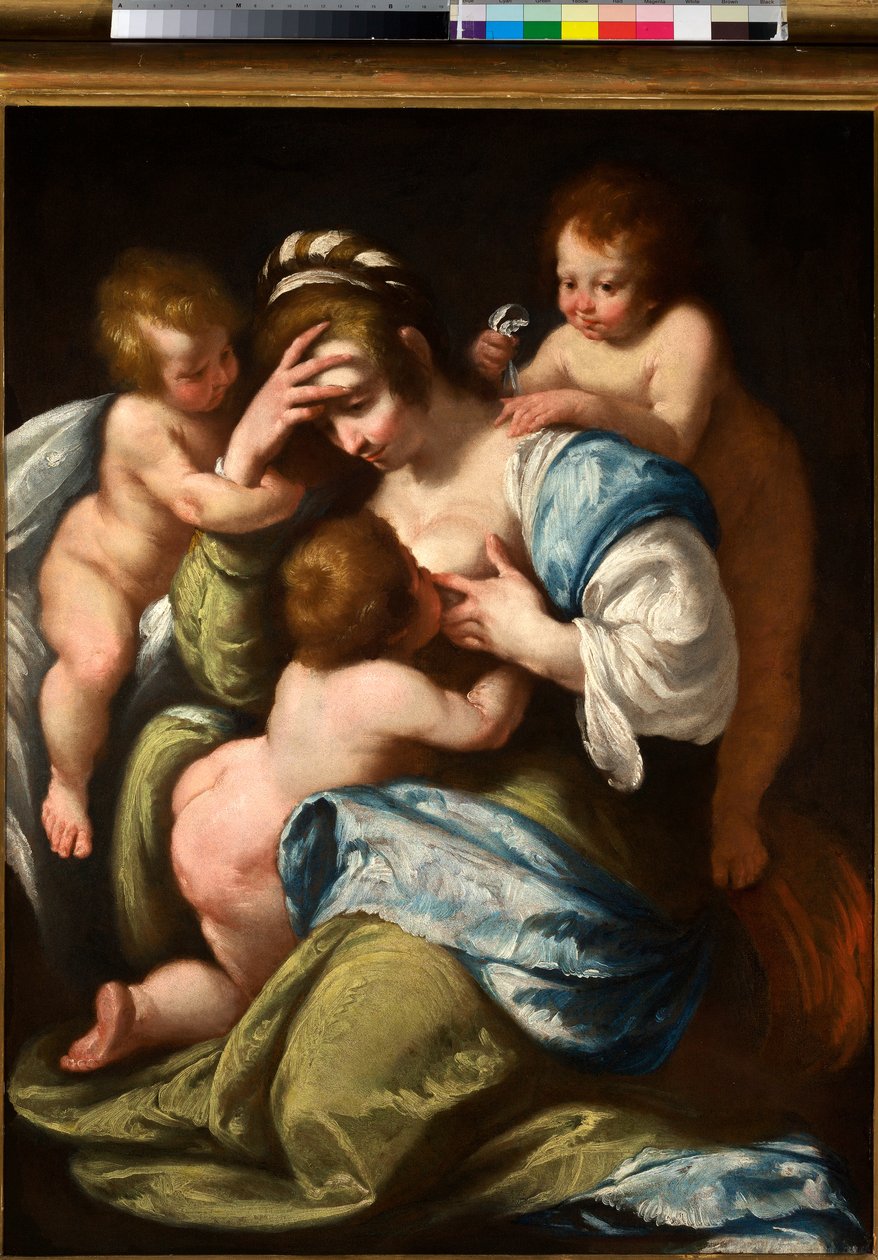 Christliche Nächstenliebe, ca. 1610 von Bernardo Strozzi