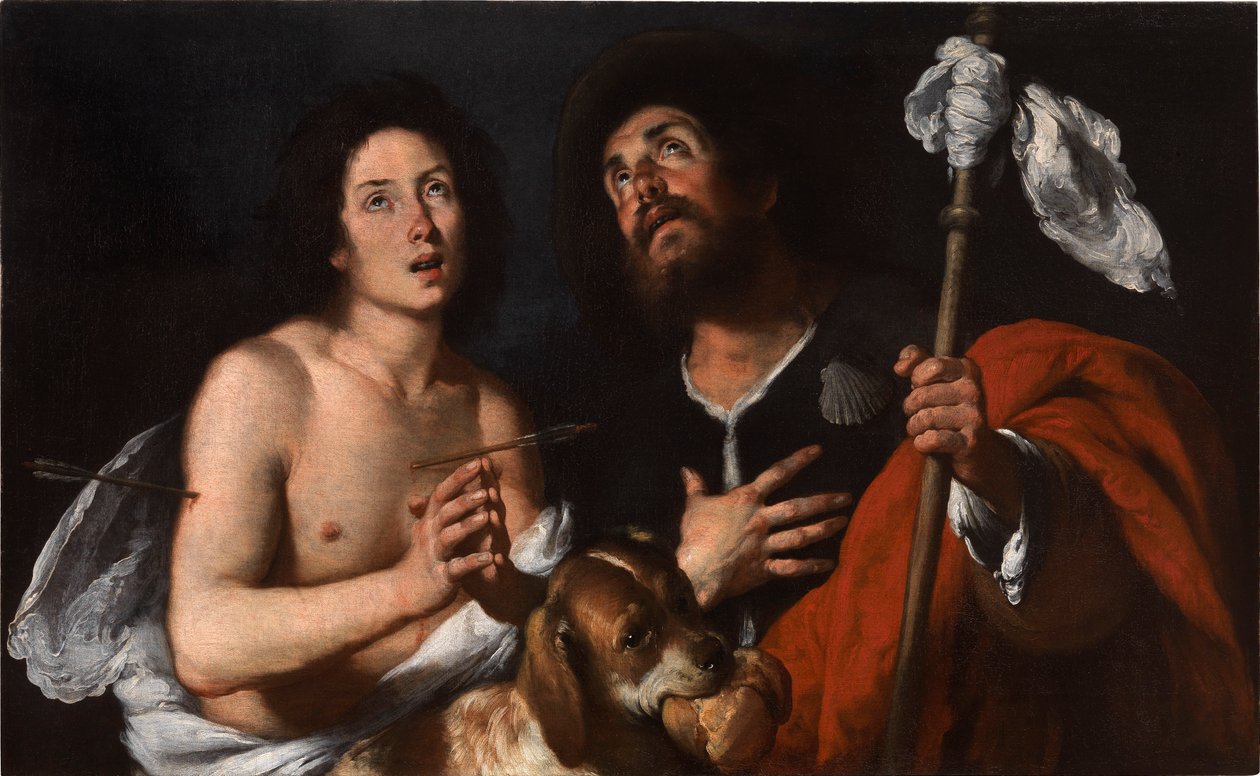 Heilige Rochus und Sebastian von Bernardo Strozzi