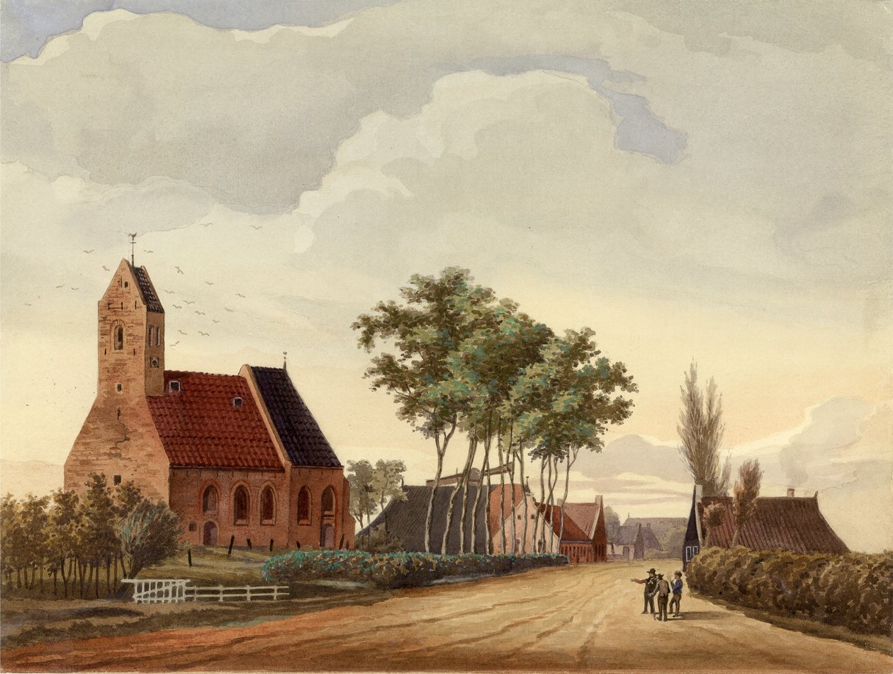 Lutjegast mit Kirche von Bernardus Bueninck
