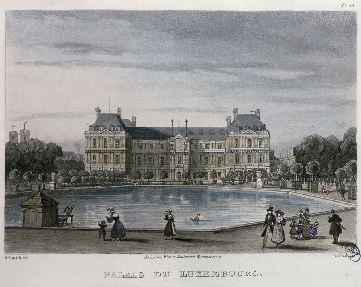 Der Luxemburger Palast, 1832 von Bernhard Schmidt