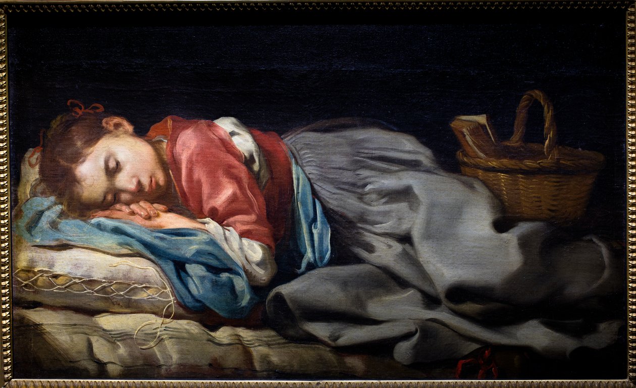 Schlafendes Mädchen von Bernhard (fl.1624 87) Keil