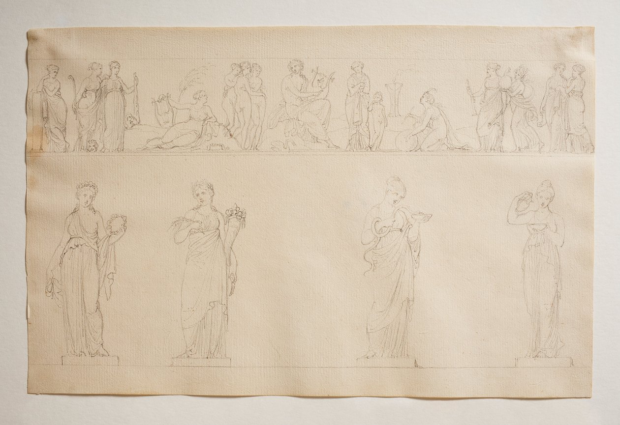 Apollo, die Grazien und die Musen von Bertel Thorvaldsen