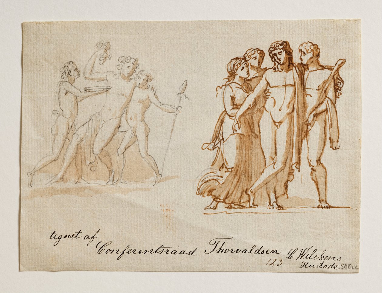 Bacchus und zwei Faune von Bertel Thorvaldsen
