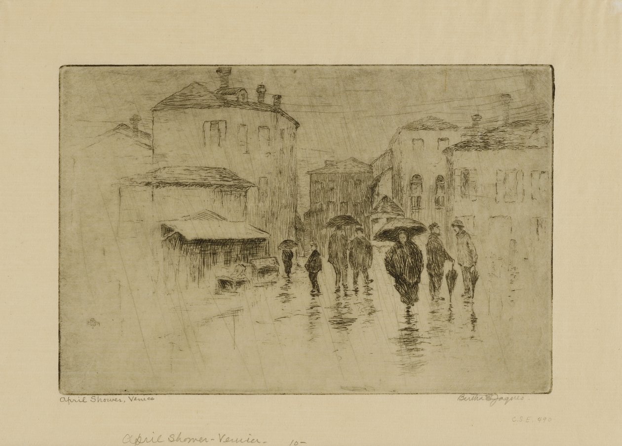 Aprilregen, Venedig von Bertha E. Jaques