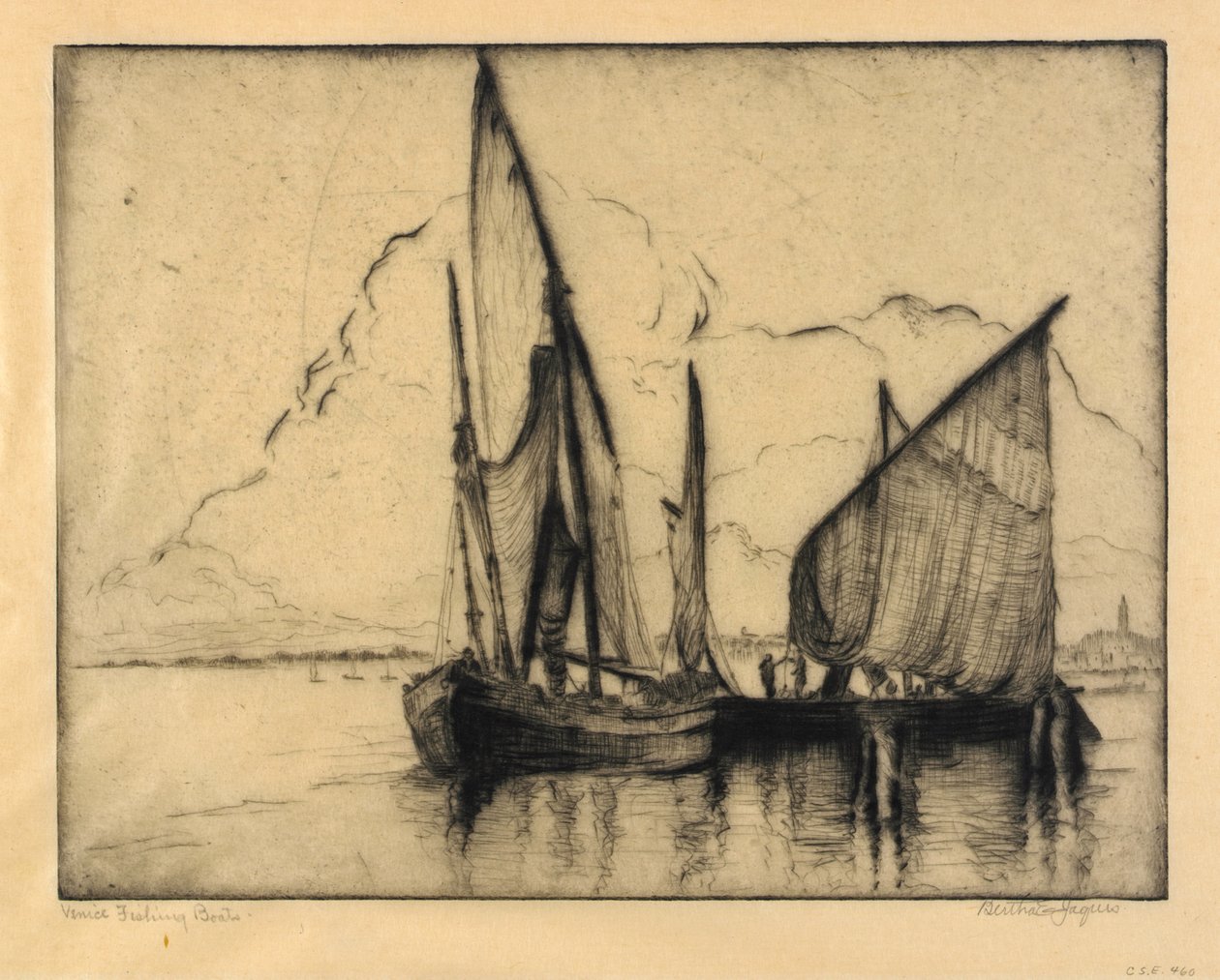 Venedig Fischerboote von Bertha E. Jaques