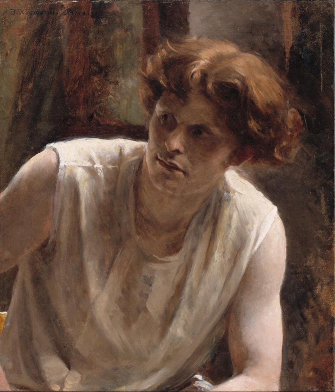 Studie eines weiblichen Modells von Bertha Wegmann
