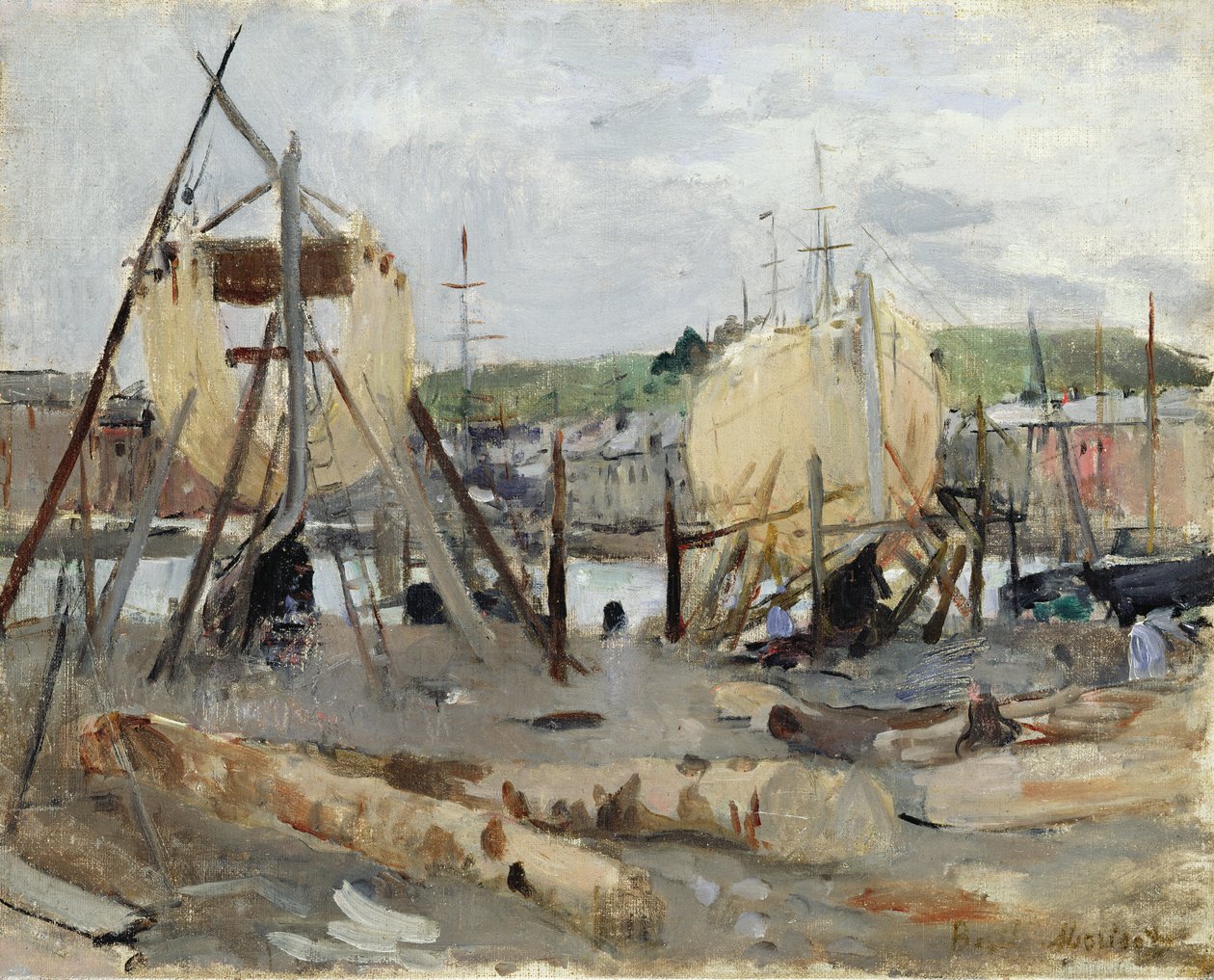 Bootsbau, 1874 von Berthe Morisot
