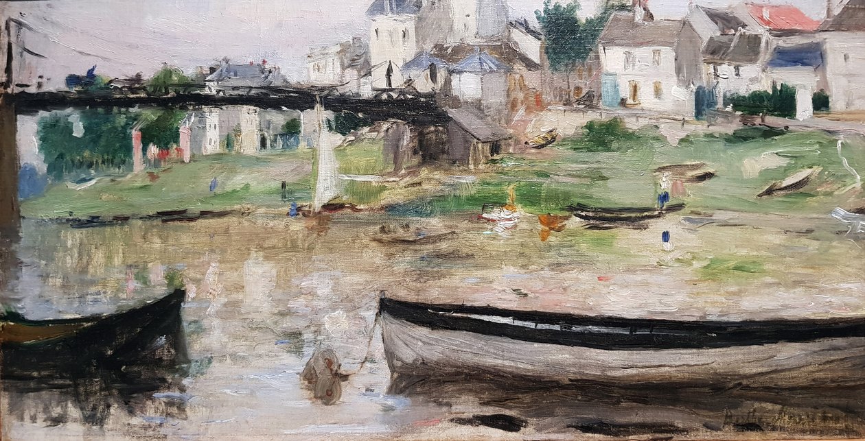 Boote auf der Seine von Berthe Morisot