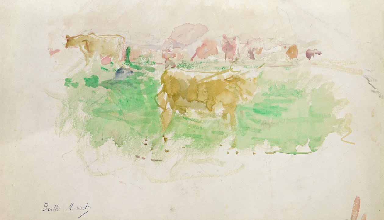Kühe in der Normandie, 1880 von Berthe Morisot