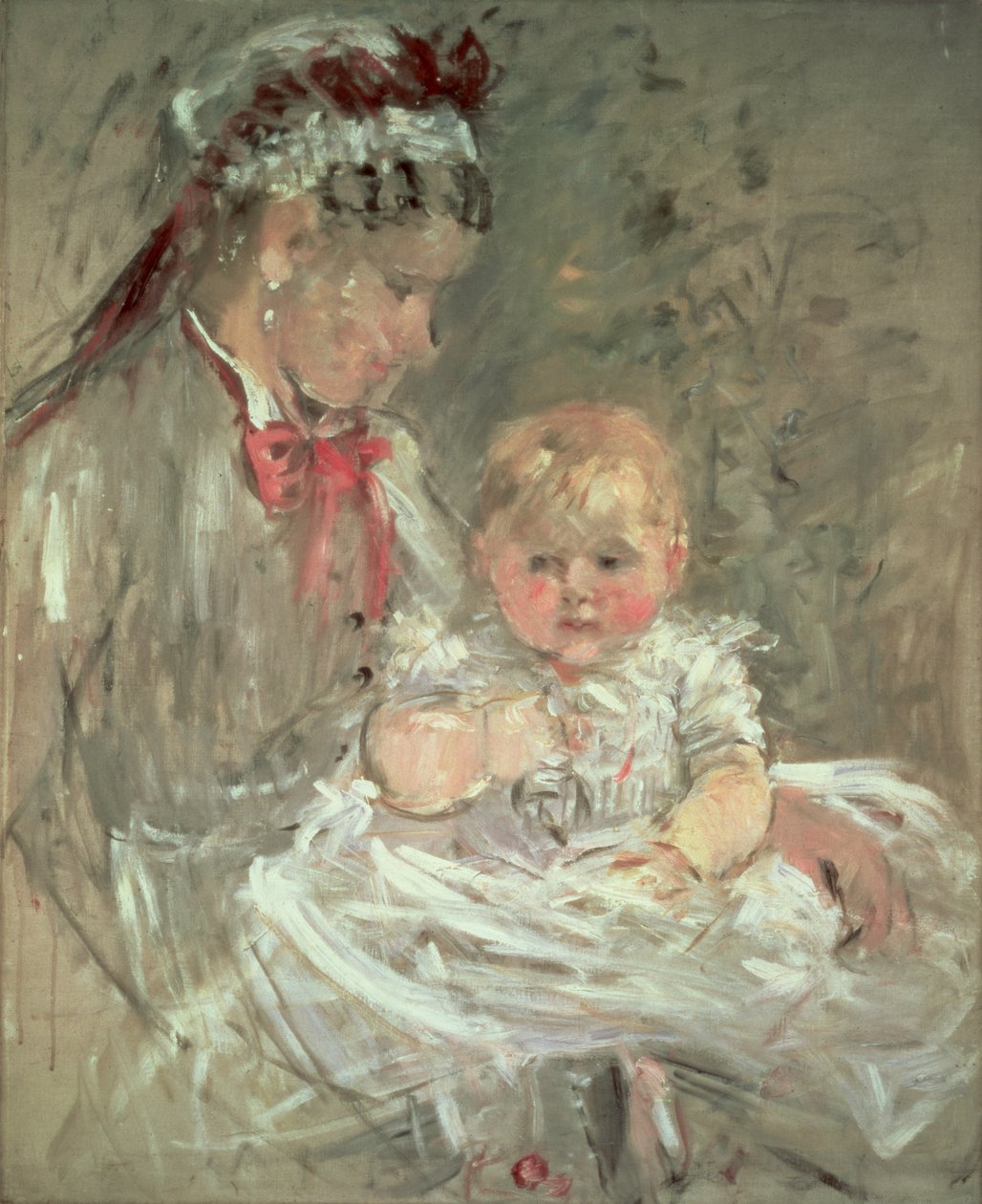 Julie Manet und ihre Amme von Berthe Morisot