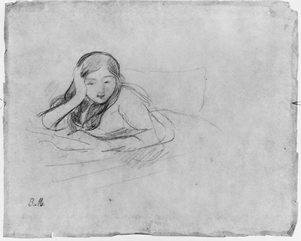 Junges Mädchen beim Lesen, 1889 von Berthe Morisot
