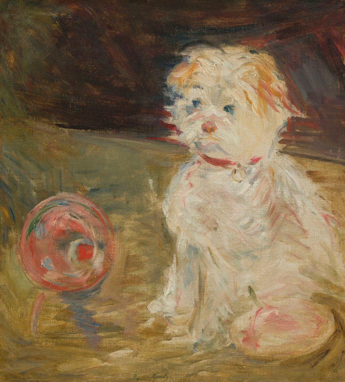 Hund mit Ballon von Berthe Morisot