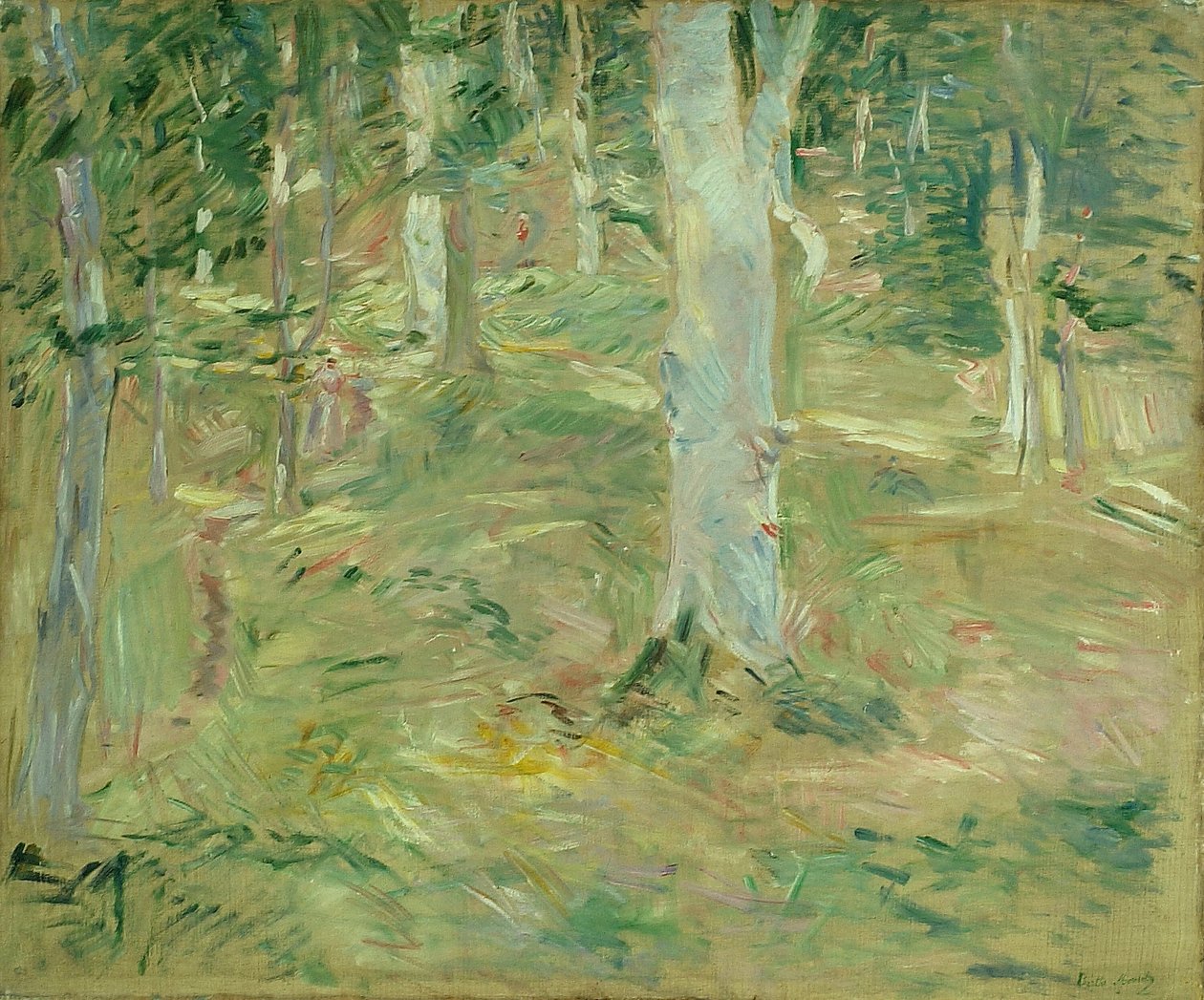 Wald von Compiègne von Berthe Morisot