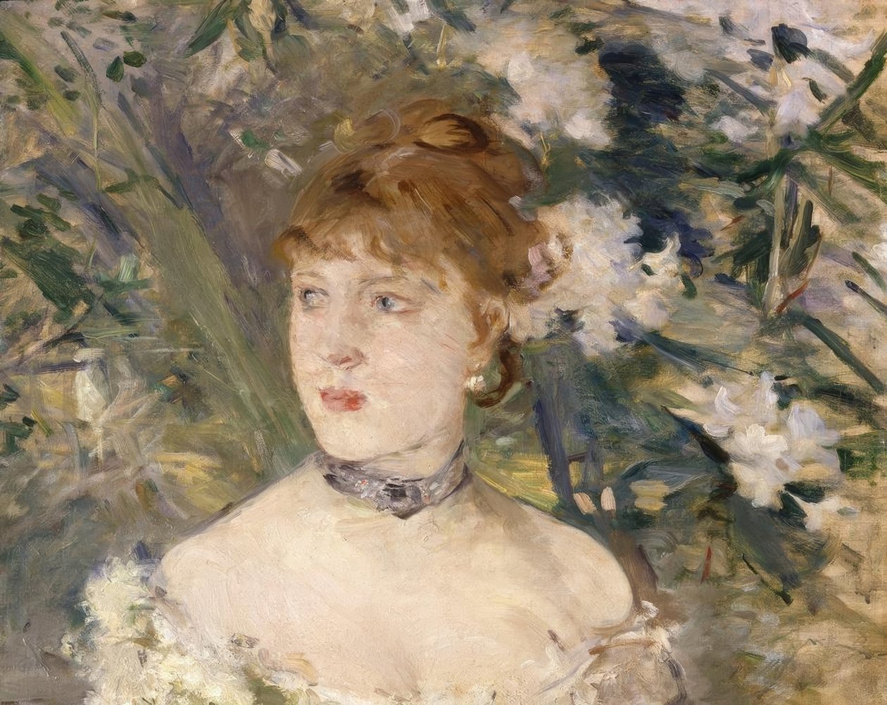 Junge Frau im Ballkleid von Berthe Morisot