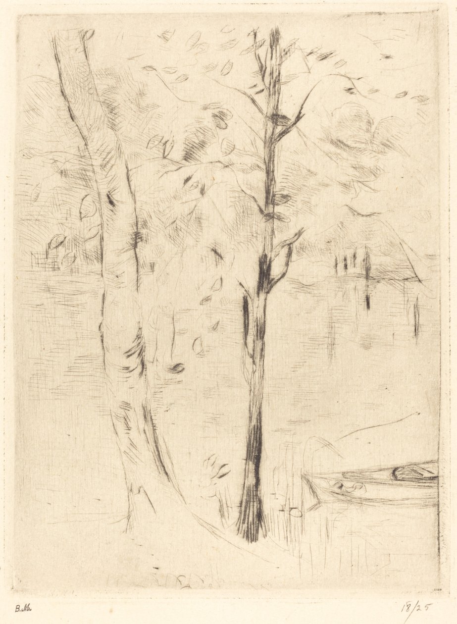 See mit Ruderboot von Berthe Morisot