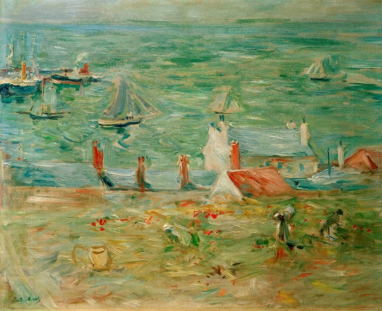 Der Hafen von Gorey von Berthe Morisot