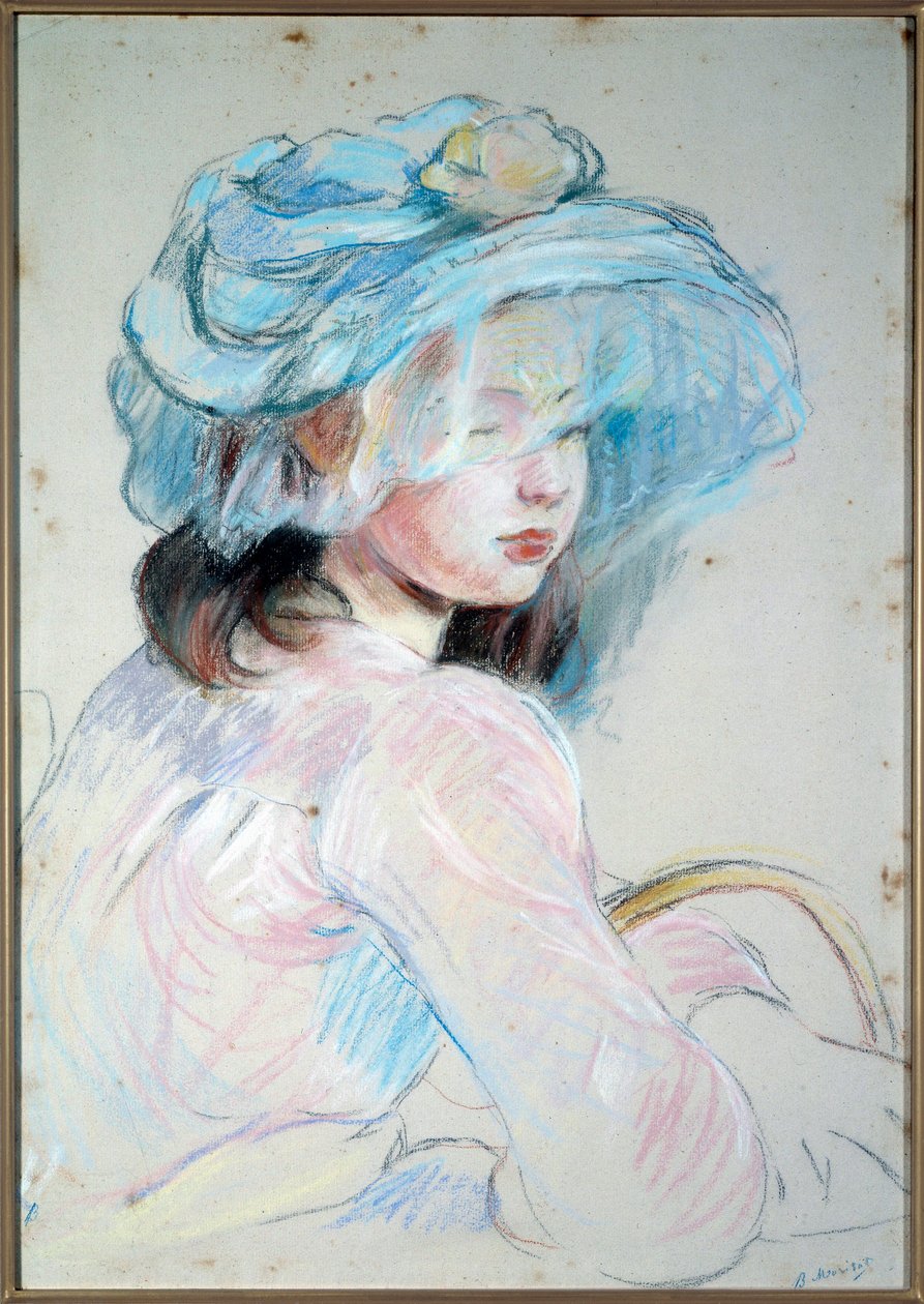 Kleines Mädchen mit Korb von Berthe Morisot