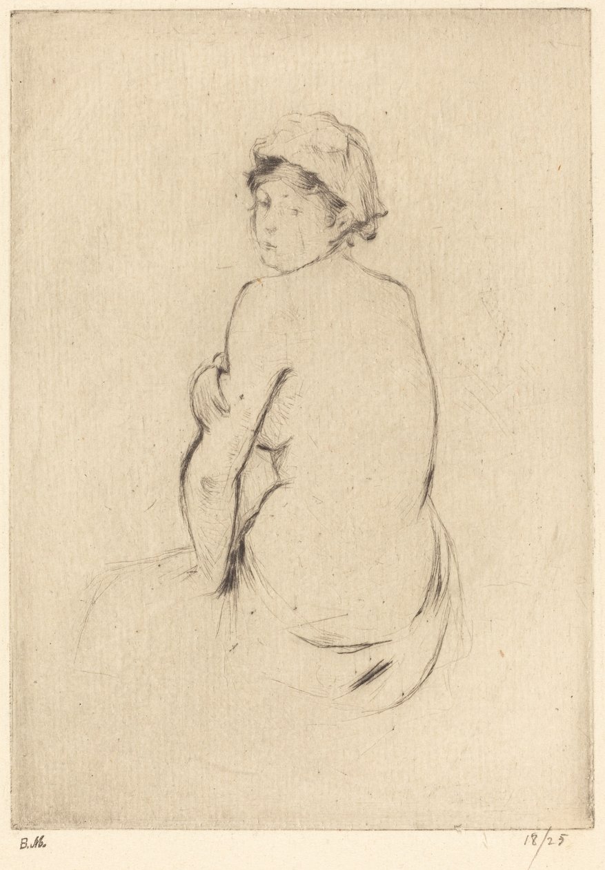 Akt, 1888-1890 von Berthe Morisot