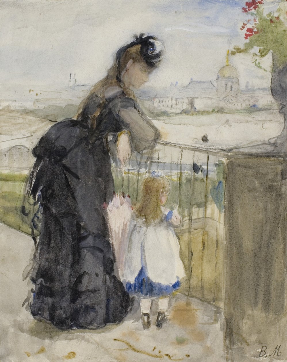 Auf dem Balkon, 1871-72 von Berthe Morisot