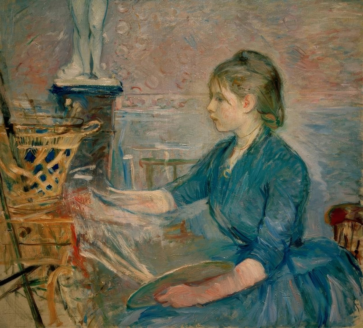 Paule Gobillard beim Malen von Berthe Morisot