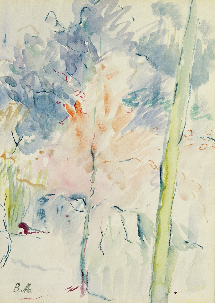 Roter Baum im Wald, 1893 von Berthe Morisot