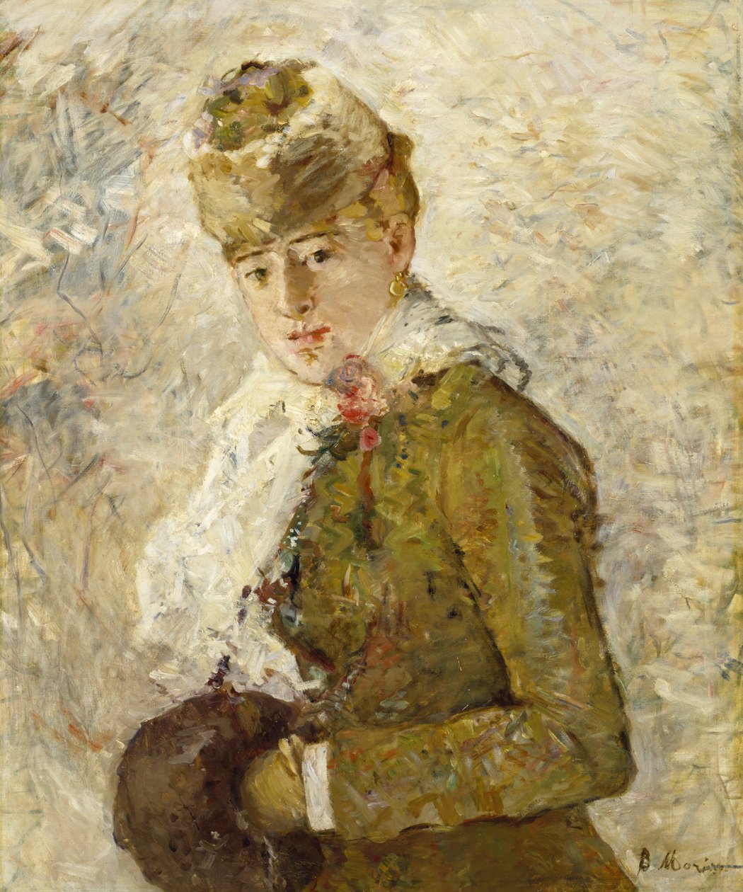 Winter (Frau mit Muff) von Berthe Morisot