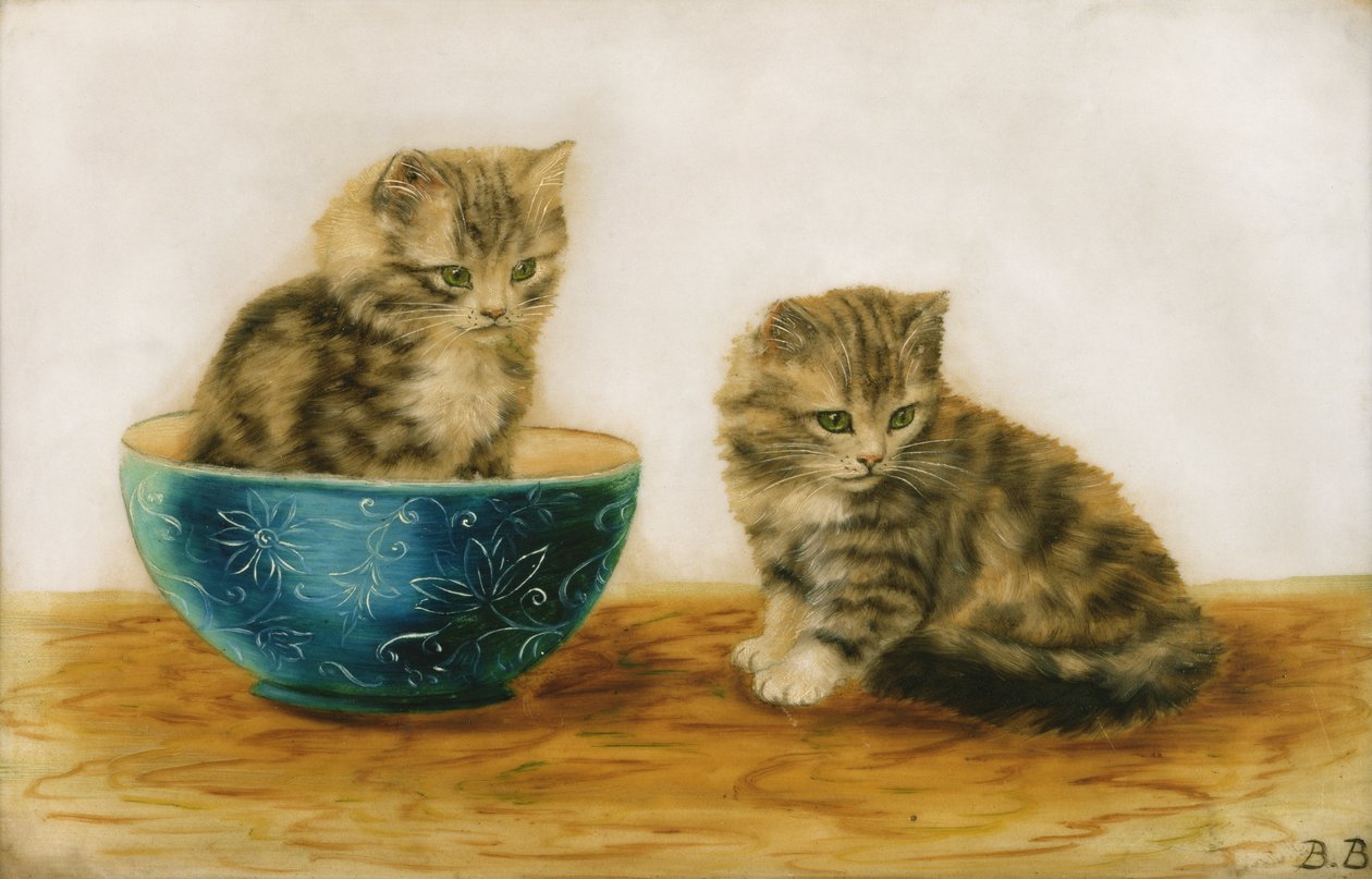 Katzen beim Spielen von Bessie Bamber
