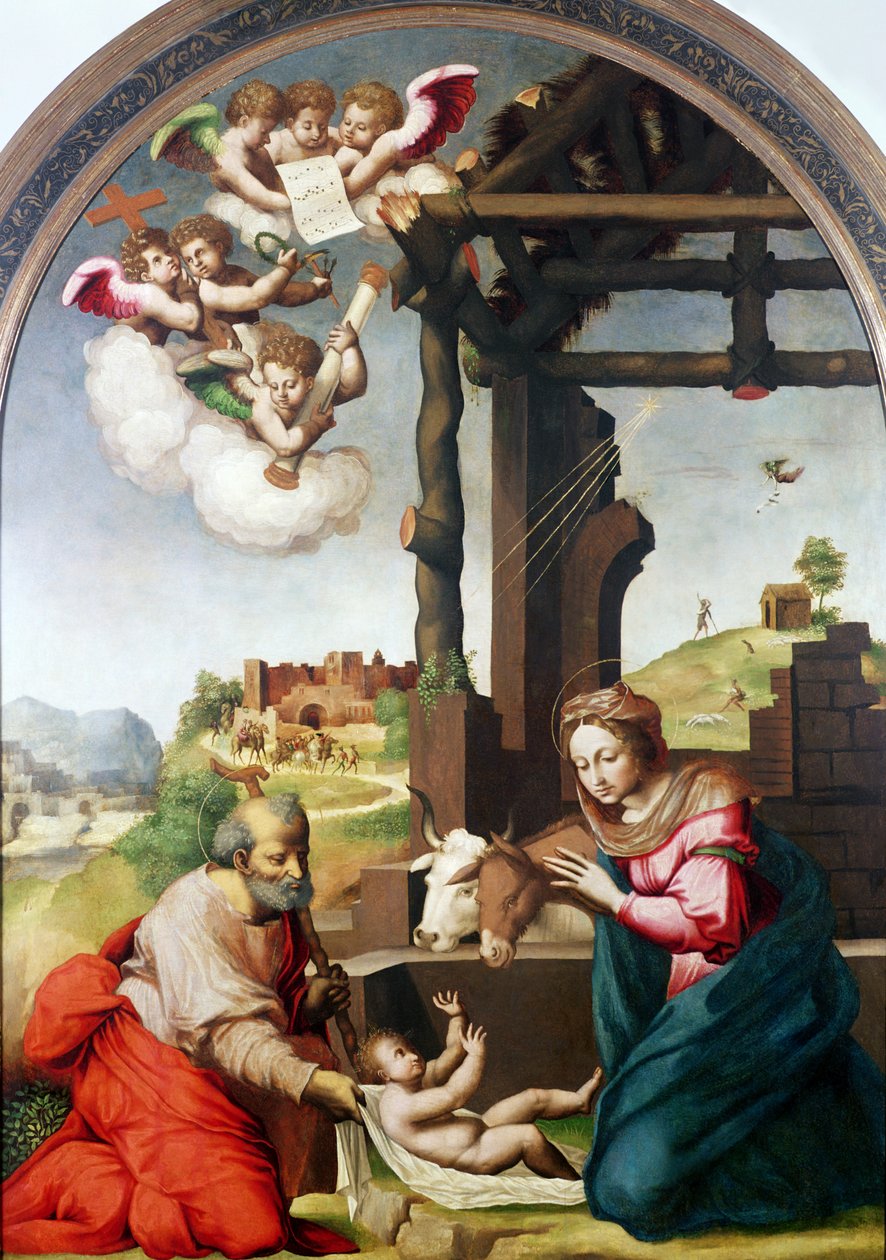 Anbetung des heiligen Kindes von Biagio Pupini