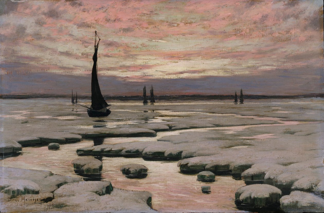 Wintersonnenuntergang von Birge Harrison