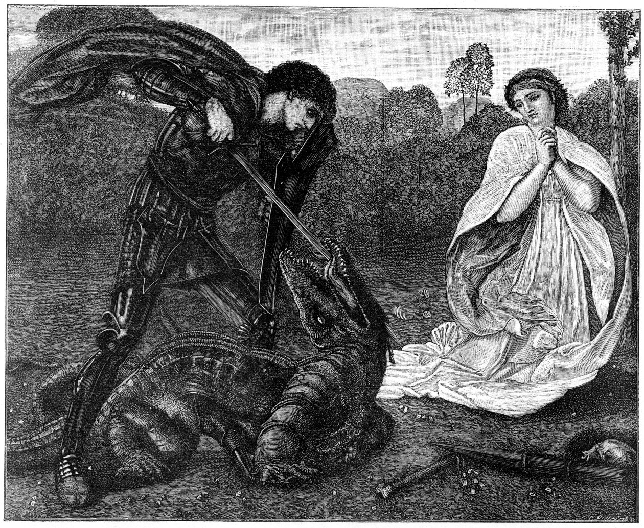 St. Georg und der Drache von Birket Foster