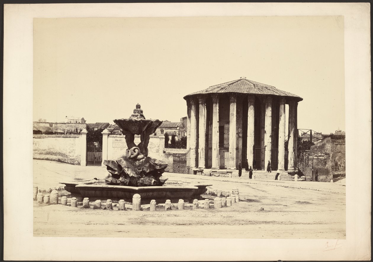 Tempel der Vesta - Rom von Bisson Frères