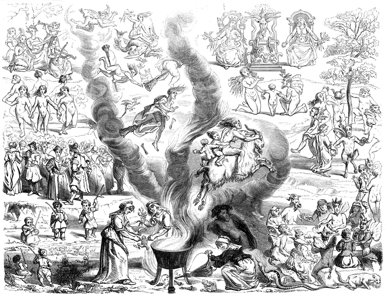 Der Sabbat, 16. Jahrhundert 1849 von Bisson and Cottard