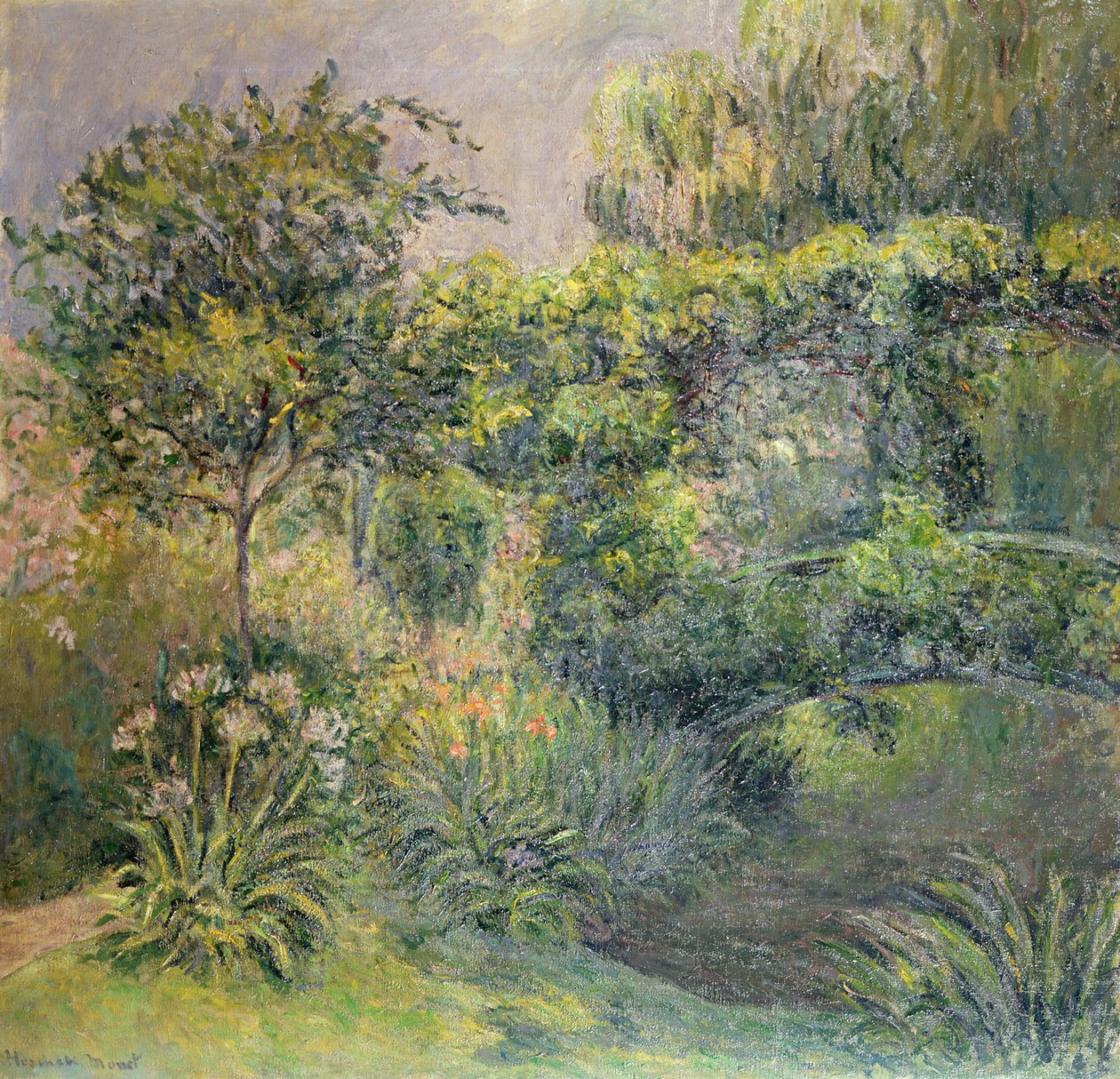 Brücke in den Gärten von Giverny von Blanche Hoschede Monet