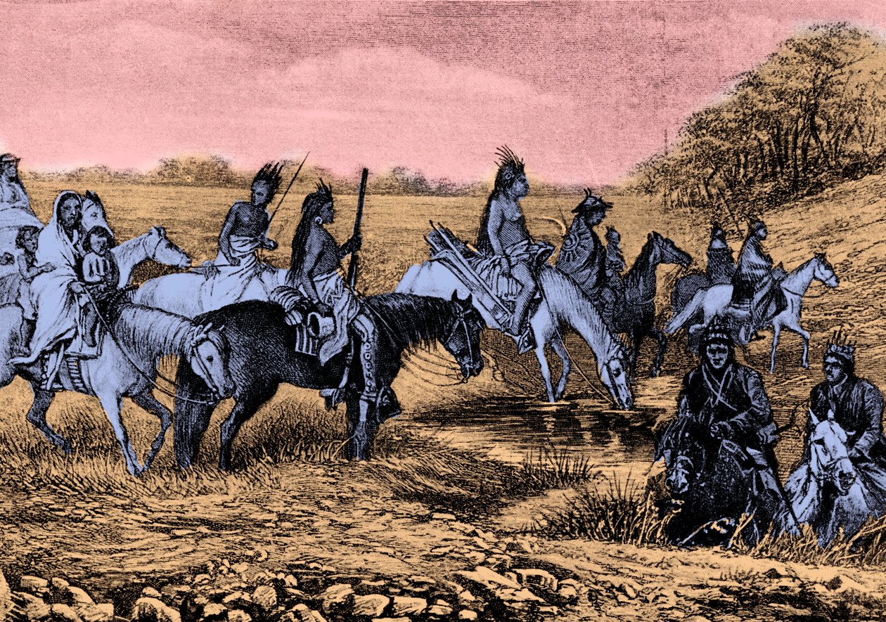Navajo-Indianer auf dem Pfad von Bohuslav Kroupa