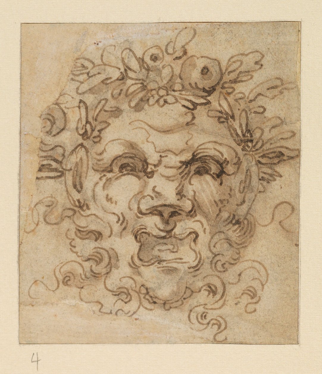 Groteske Maske von Bolognese School
