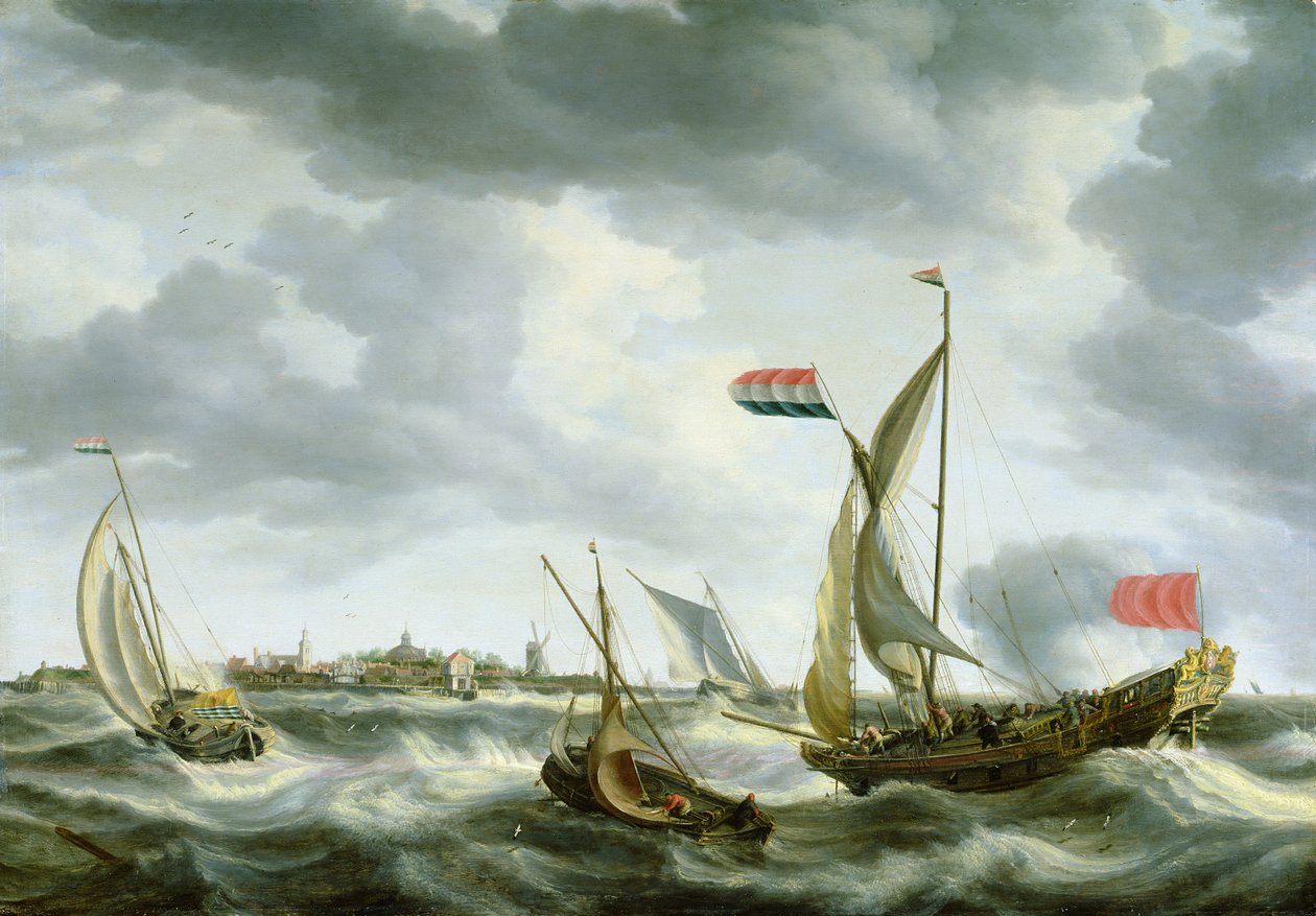 Schiffe auf See von Bonaventura Peeters