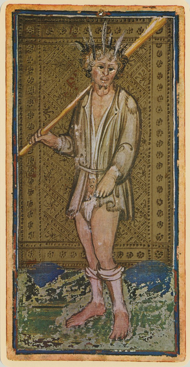 Der Narr, Faksimile einer Tarotkarte aus dem 