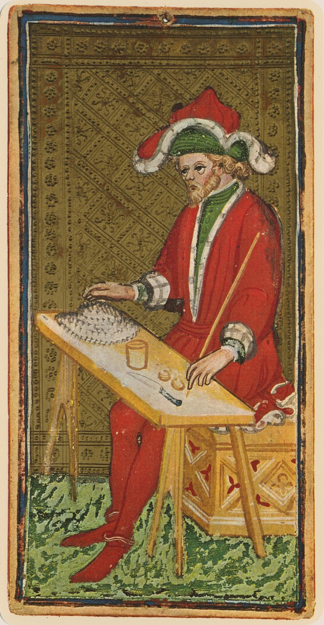 Der Magier, Faksimile einer Tarotkarte aus dem 
