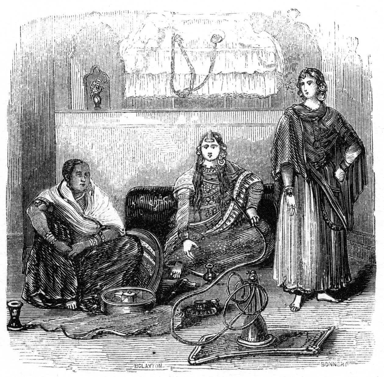 Das Zenana, 1847 von Bonner