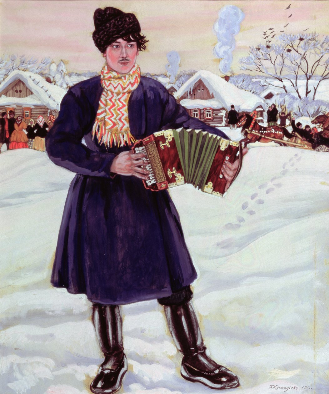 Fastnacht, 1916 von Boris Mikhailovich Kustodiev