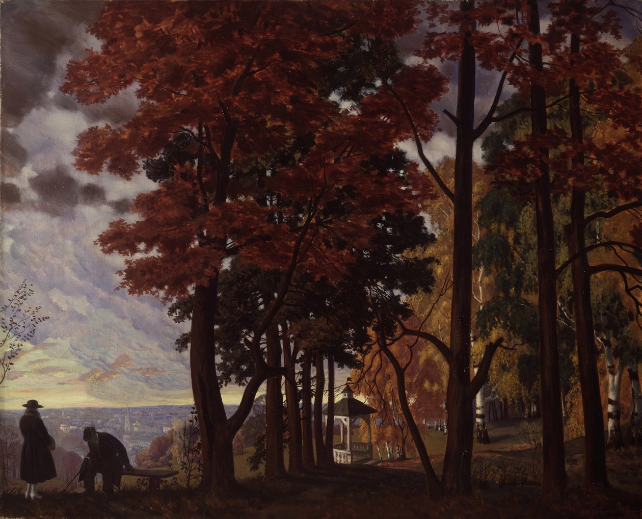 Herbst, 1918 von Boris Mikhailovich Kustodiev