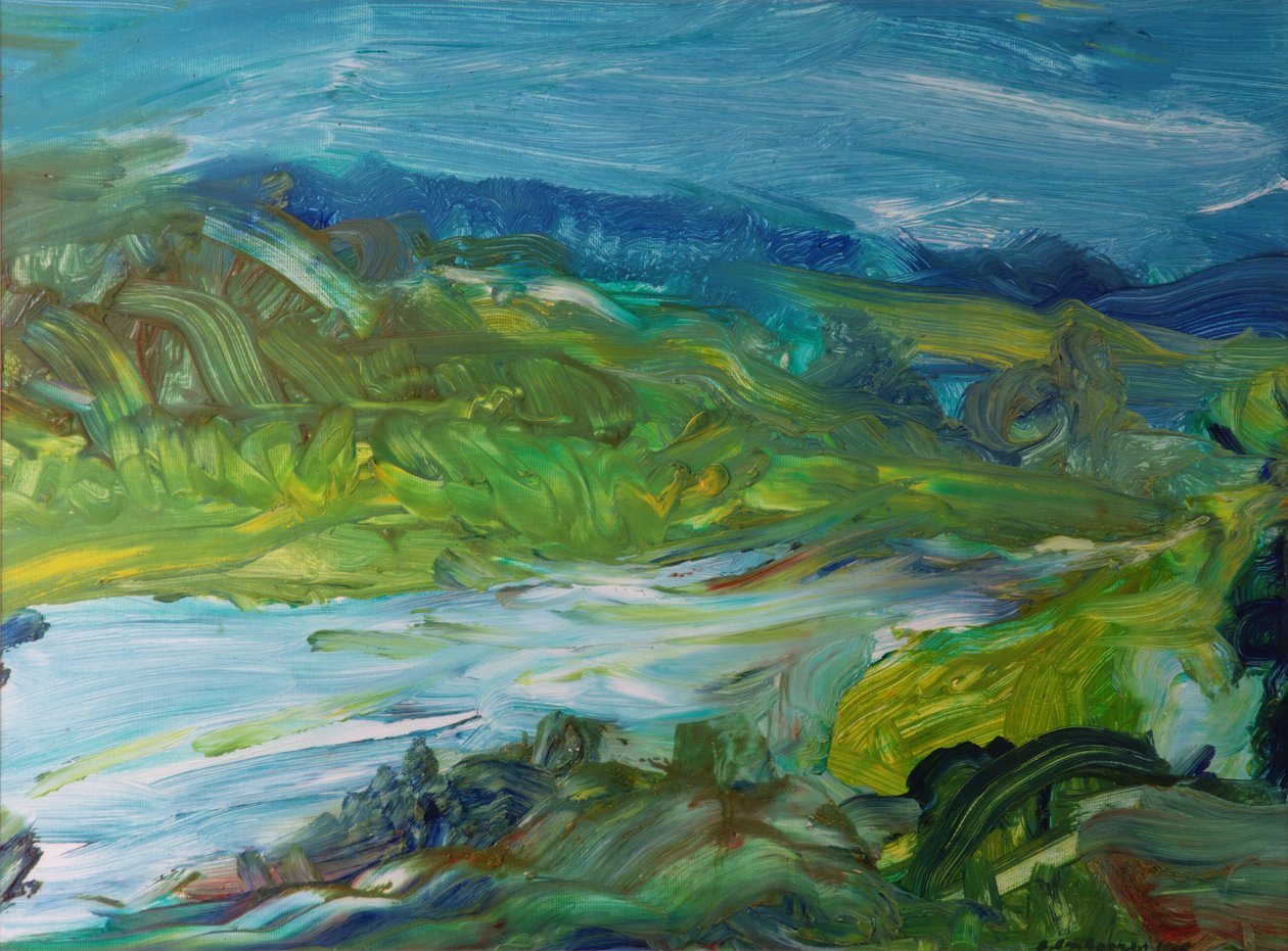 Blaue Flusslandschaft II von Brenda Brin Booker