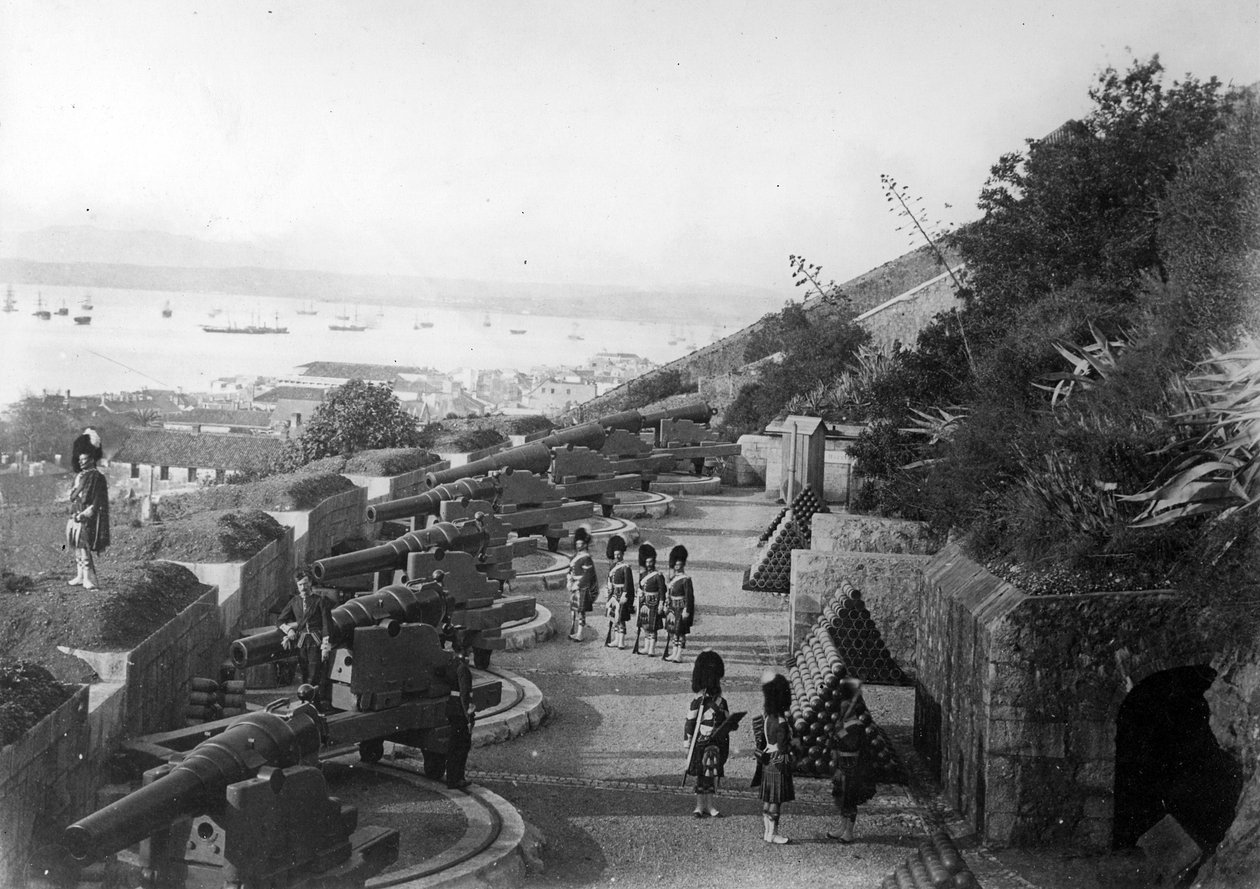 Gardiners Batterie, Gibraltar, ca. 1868 von British Photographer