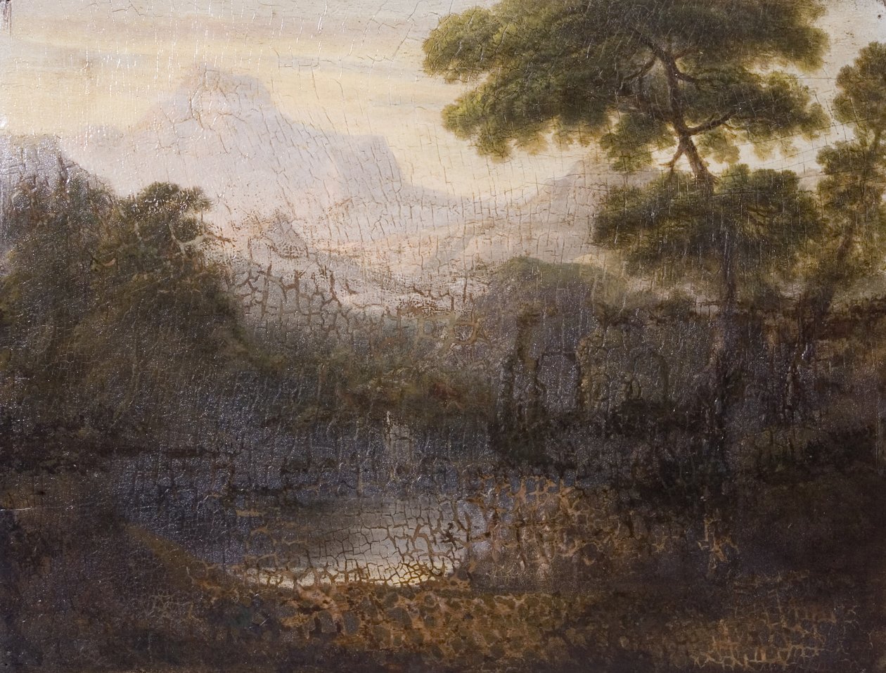 Gebirgige Landschaft von British School