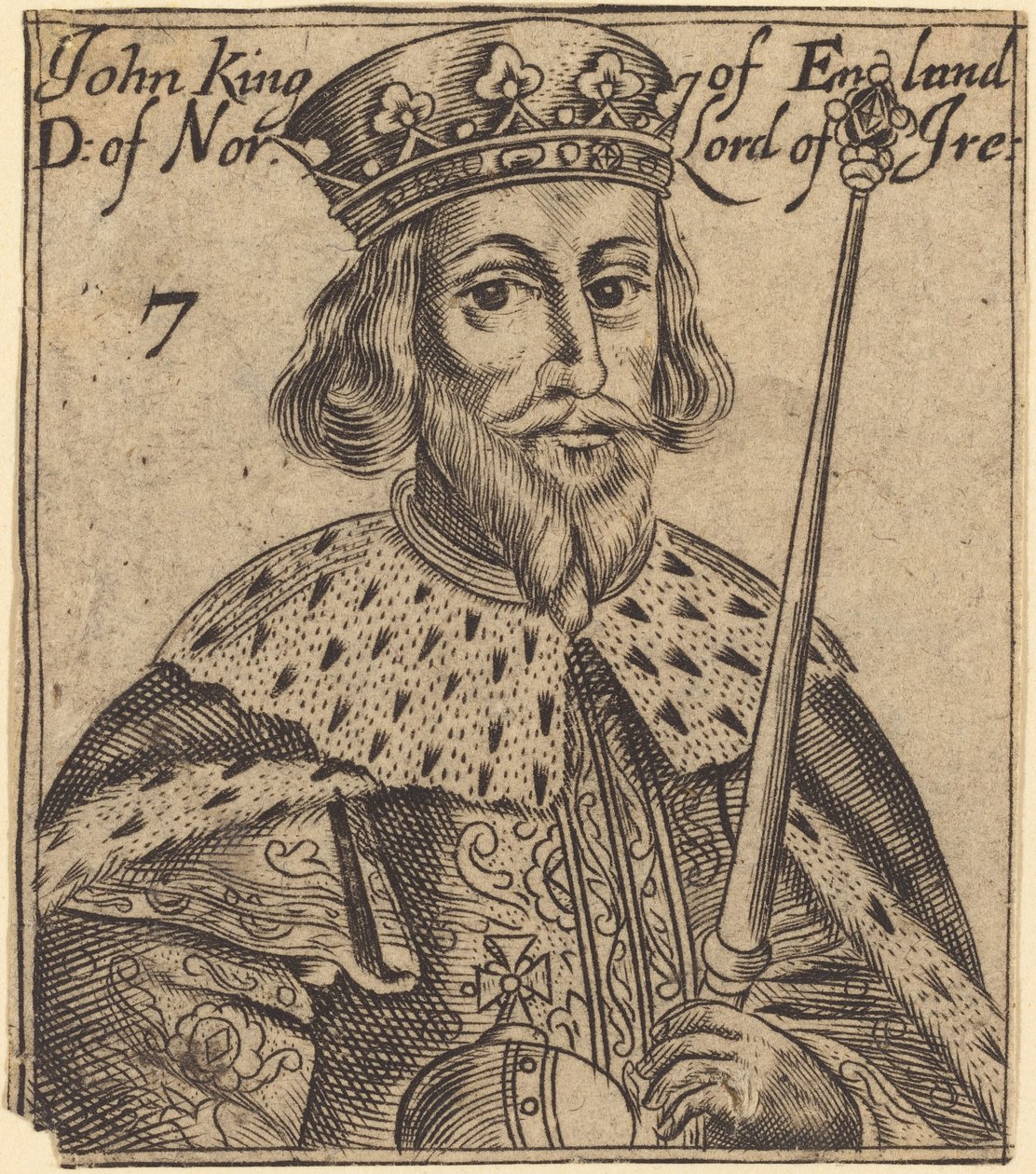 Johann, König von England von British 17th Century