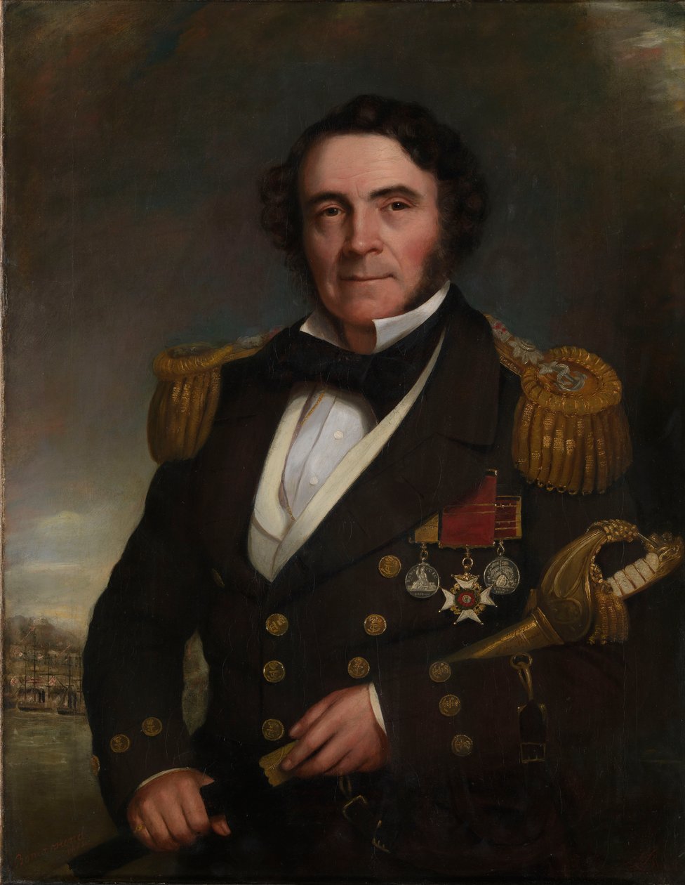 Kapitän Sir William Hutcheon Hall (1797?-1878) von British School