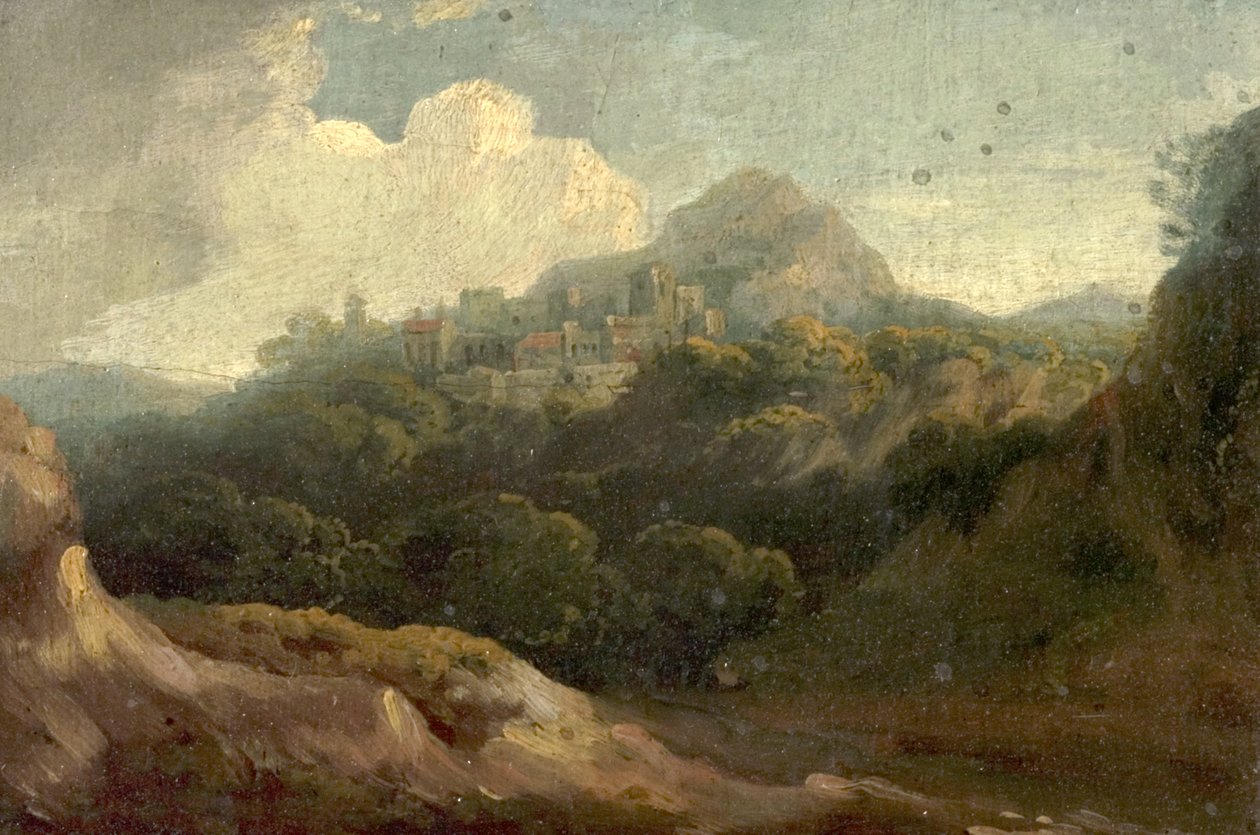 Gebirgige Landschaft, Morgen von British School