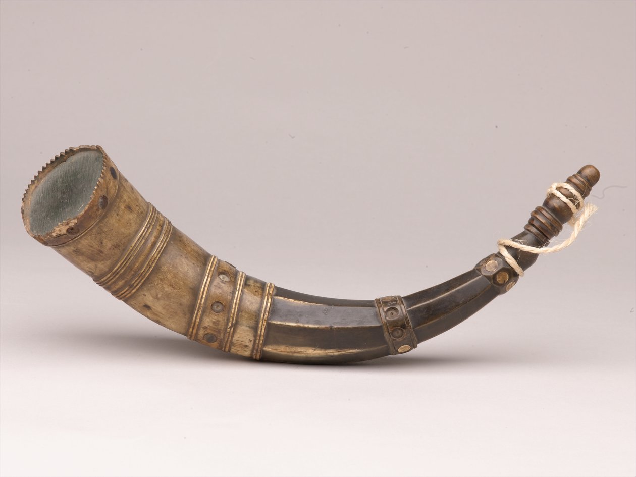 Pulverhorn, um 1780 von British School