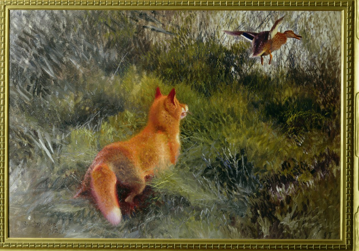 Dem Fuchs entkommen, 1912 von Bruno Andreas Liljefors